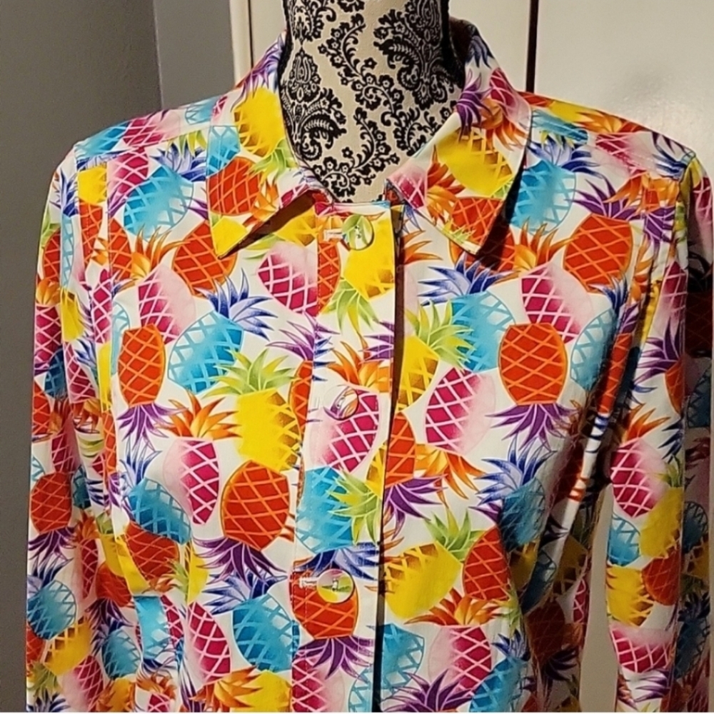 Attyre Pineapple Button Down Jacket - image 2